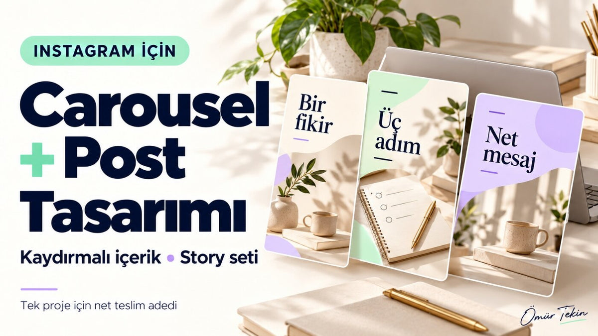 Pikseliva · Instagram Carousel ve Post Tasarımı — konsept hizmet sunumu