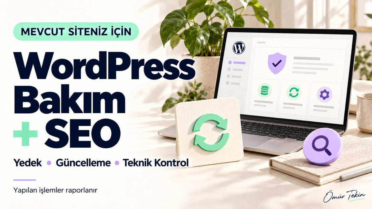 Pikseliva · WordPress Bakım ve Teknik SEO — konsept hizmet sunumu